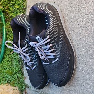 Brooks Addiction Walker Men 12 EE WIDE Comfort Walking Shoes Black 1103192E083